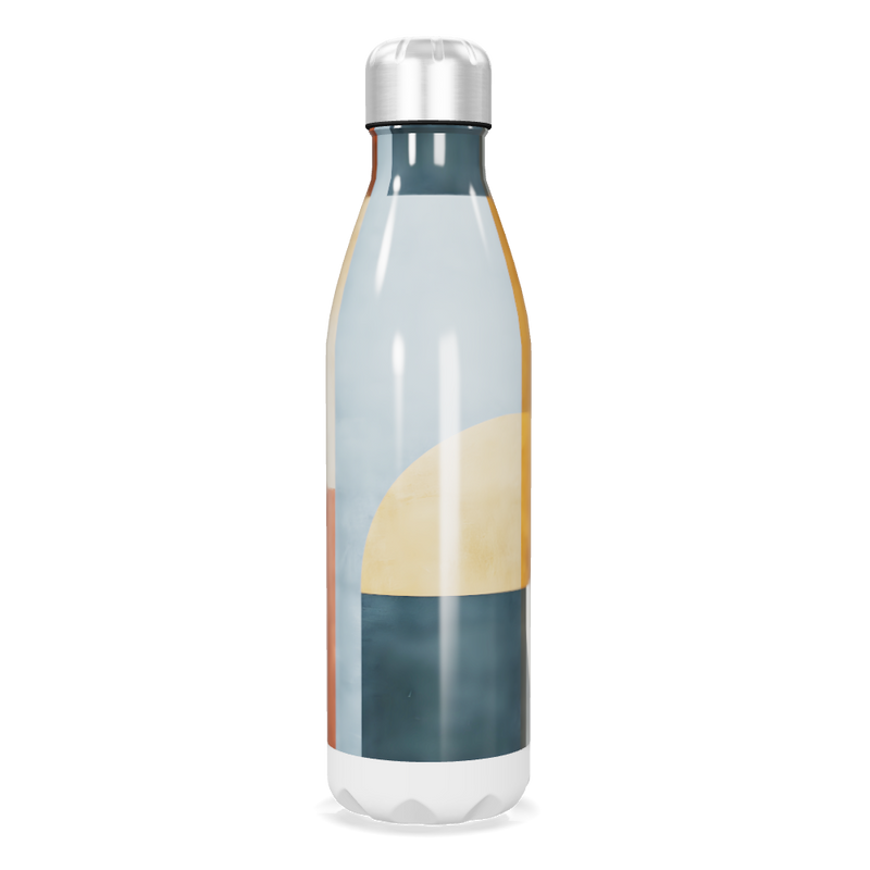 Garrafa Inox - Design Abstrato Colorido