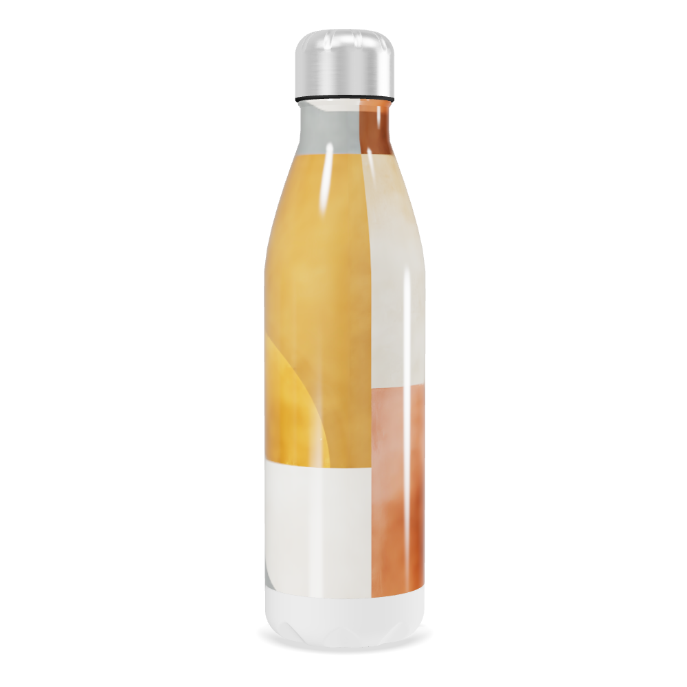 Garrafa Inox - Design Abstrato Colorido
