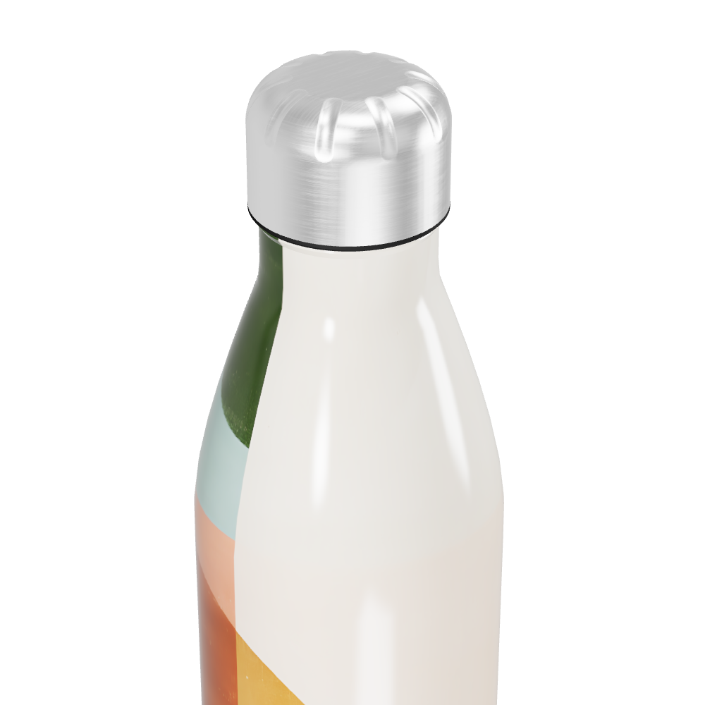 Garrafa Inox - Estampa Geométrica Colorida