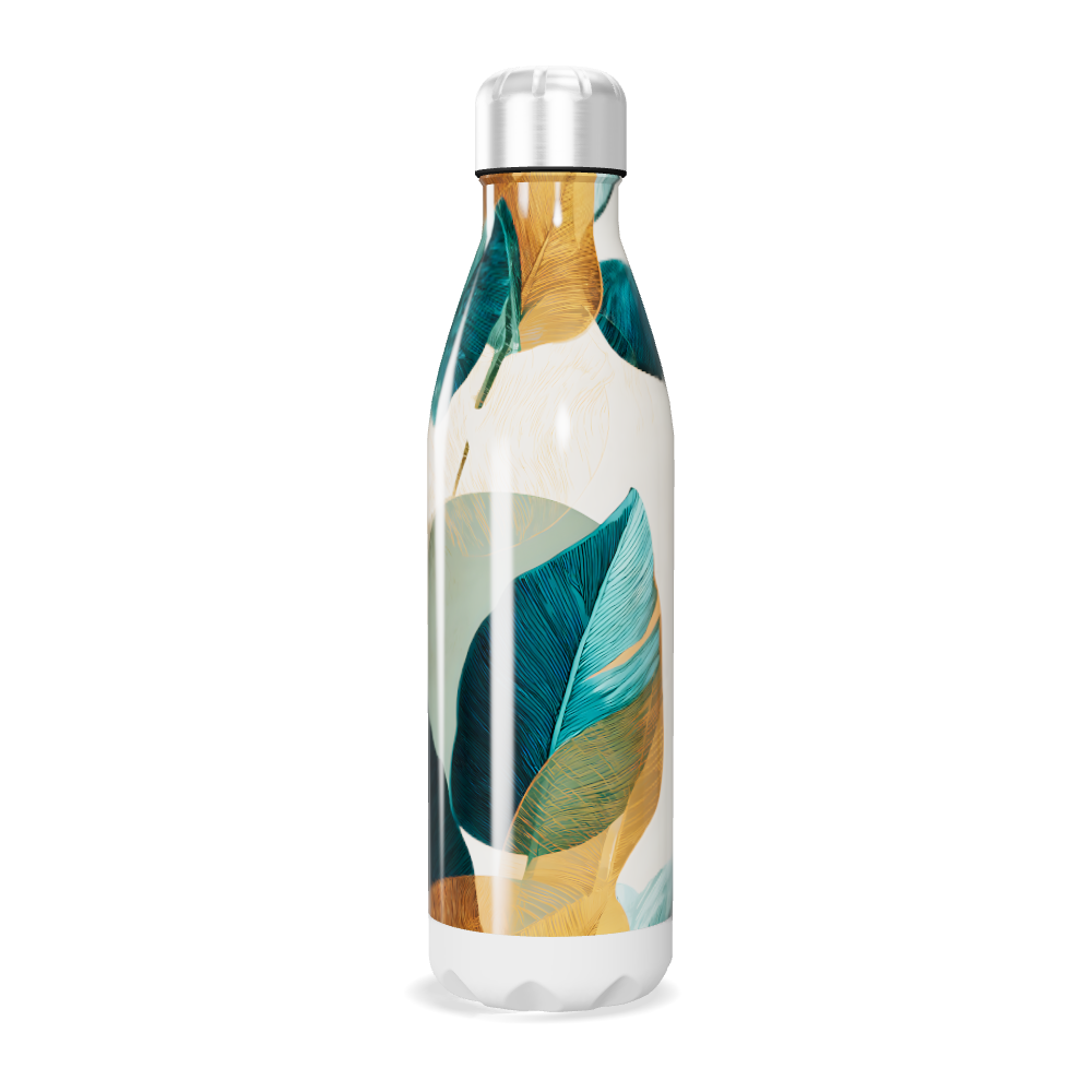Garrafa Inox - Estampa Tropical Colorida