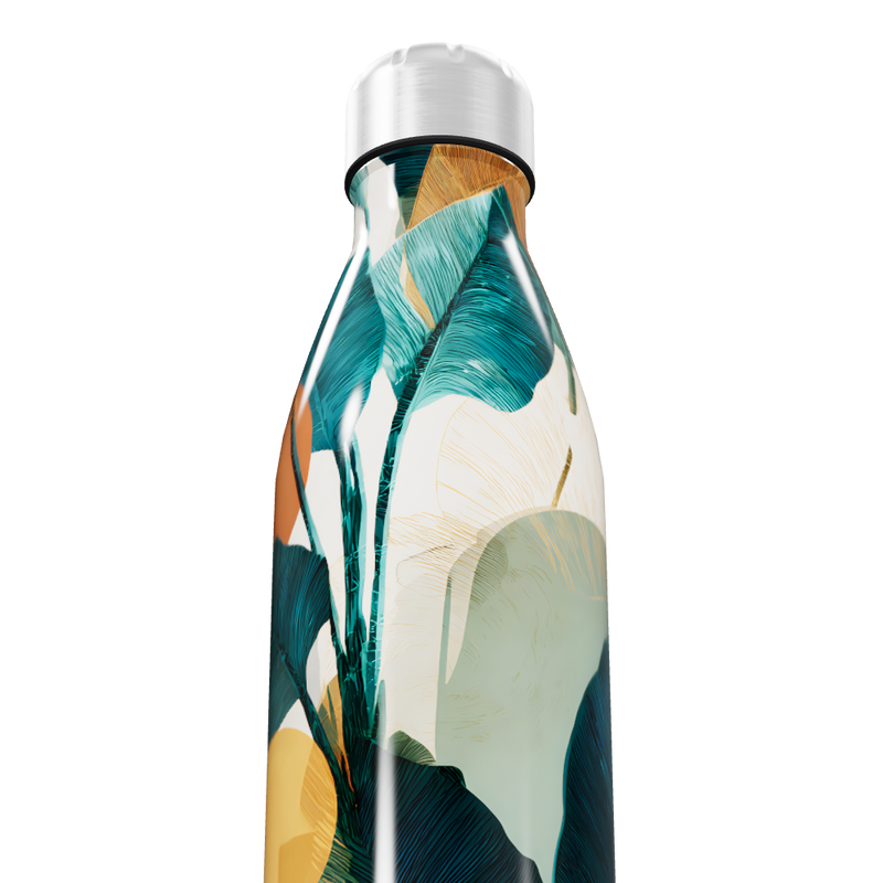 Garrafa Inox - Estampa Tropical Colorida