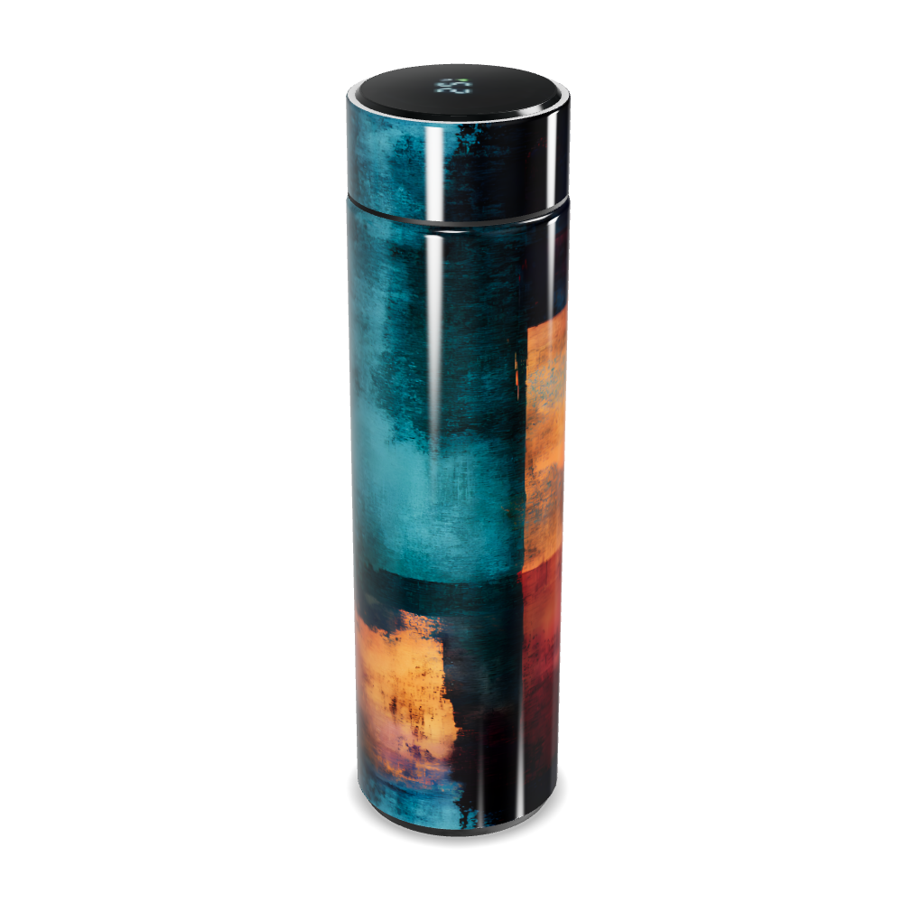 Garrafa Térmica Touch - Estampa Colorida Inox