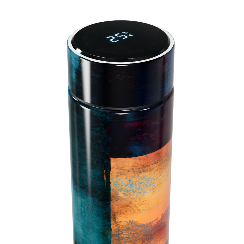 Garrafa Térmica Touch - Estampa Colorida Inox