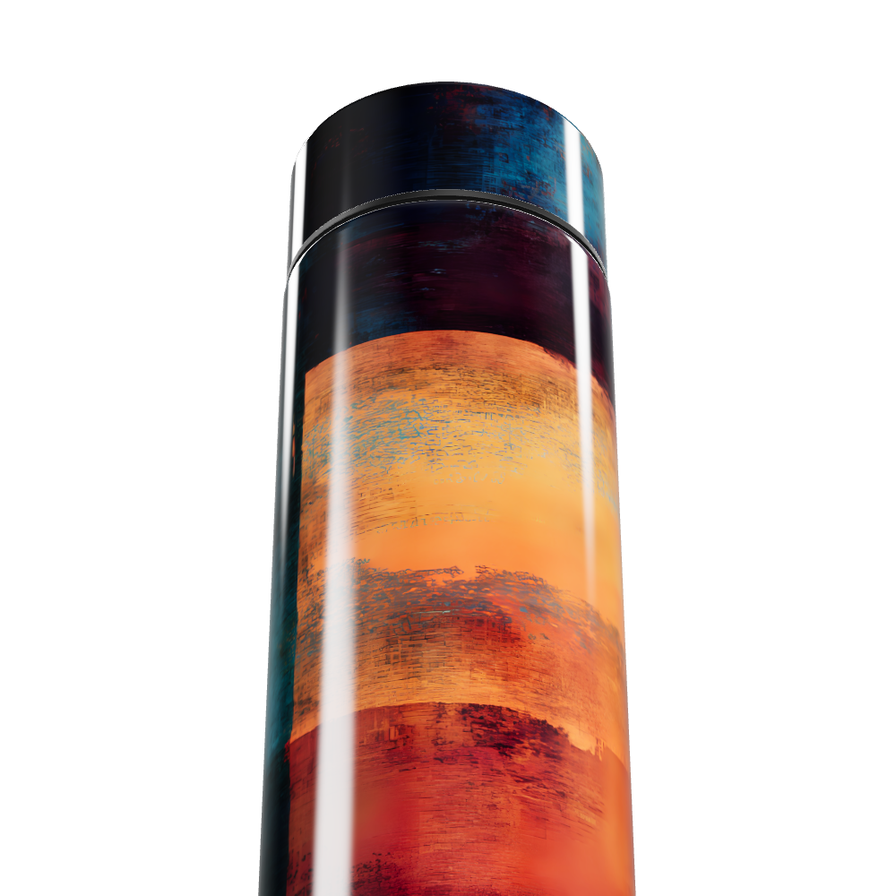 Garrafa Térmica Touch - Estampa Colorida Inox