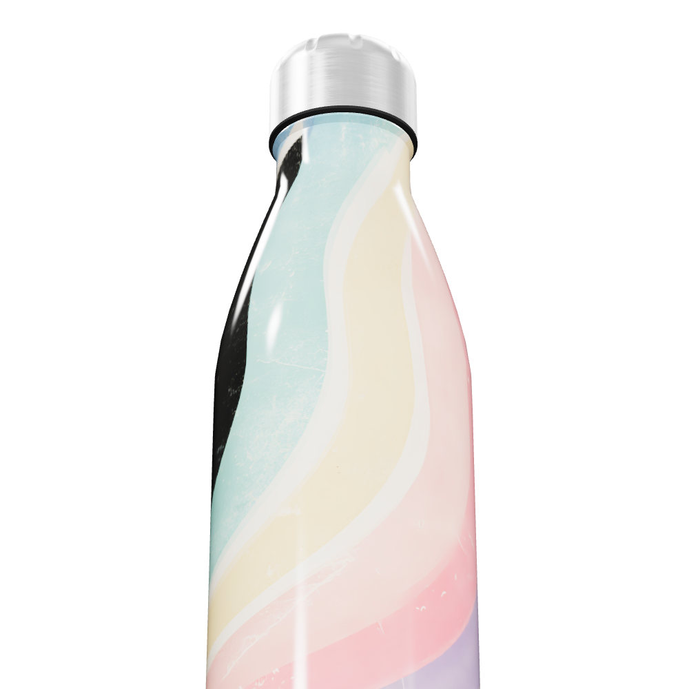 Garrafa Inox - Estampa Arco-íris