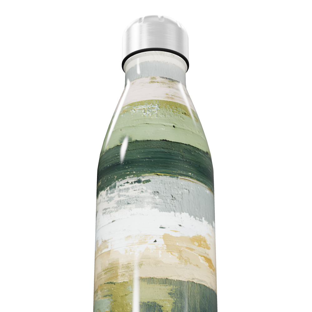 Garrafa Inox - Estampa Abstrata Colorida