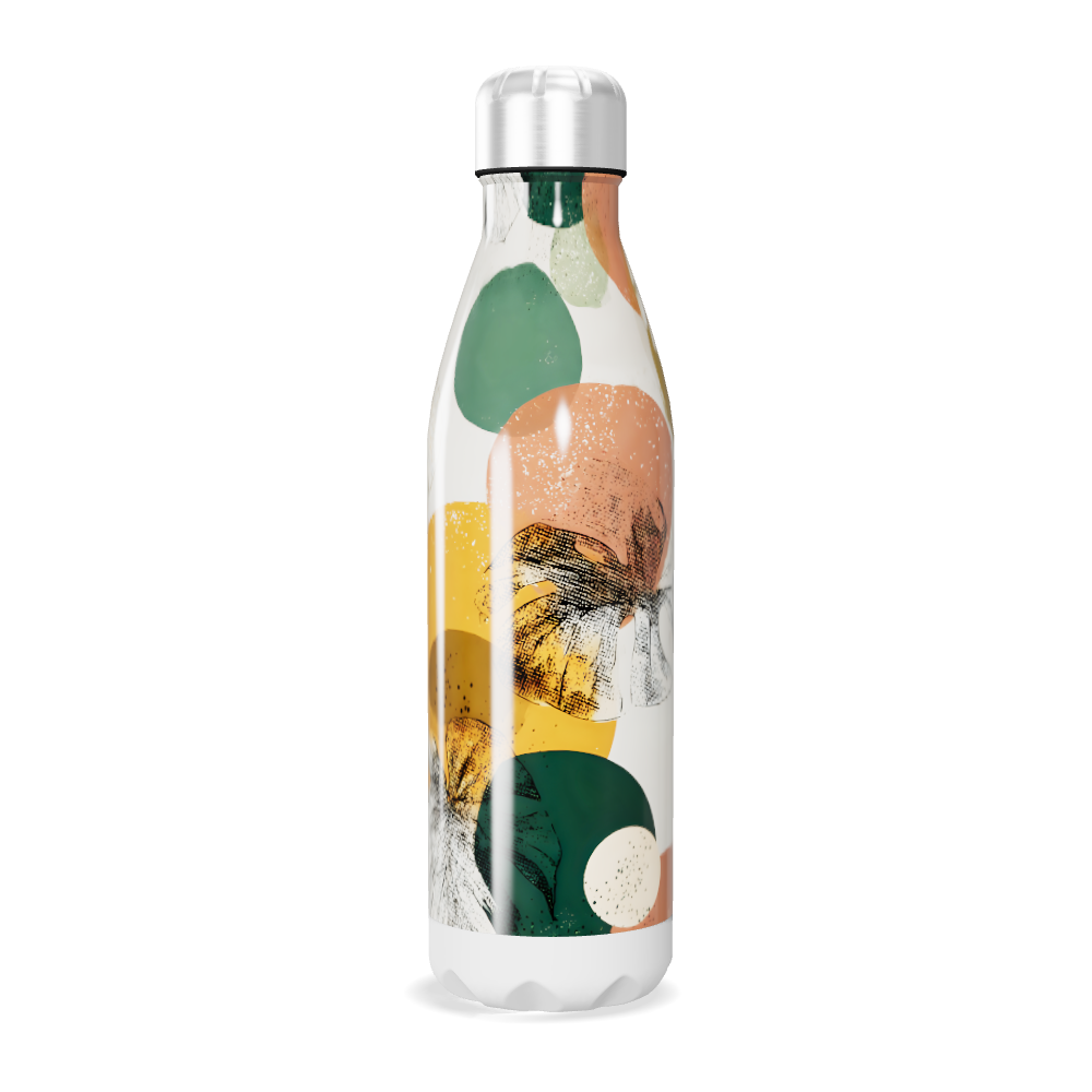 Garrafa Inox - Estampa Floral Colorida