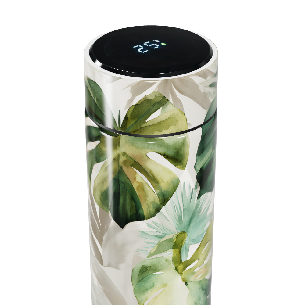 Garrafa Térmica Touch - Folhagem Verde