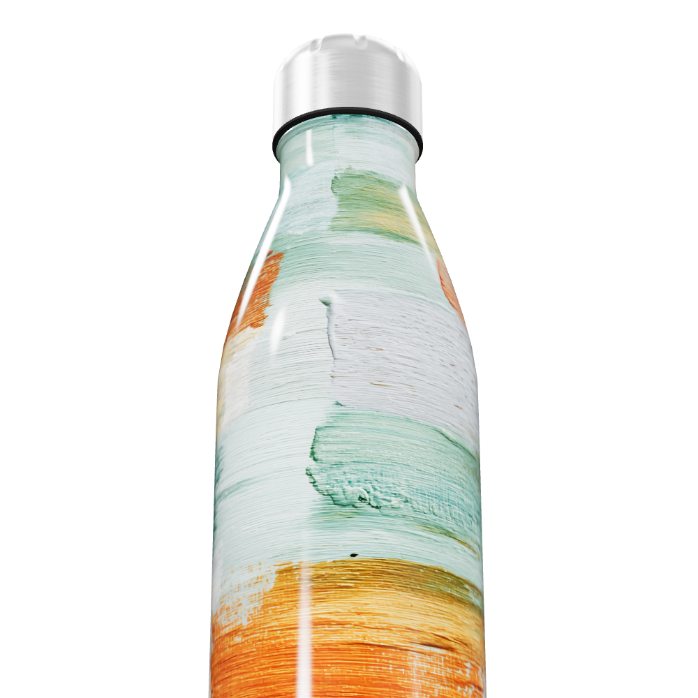 Garrafa Inox Pinceladas Coloridas 500ml