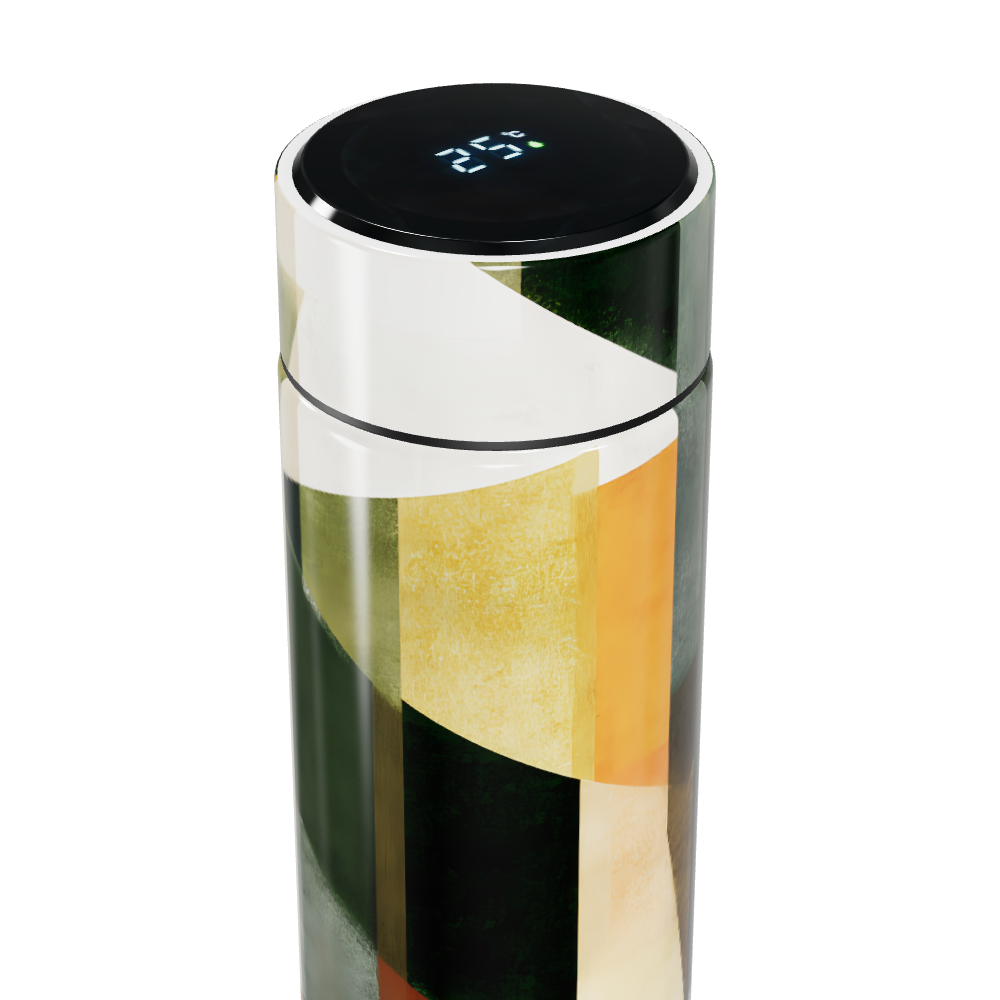 Garrafa Térmica Touch - Estampa Geométrica Colorida