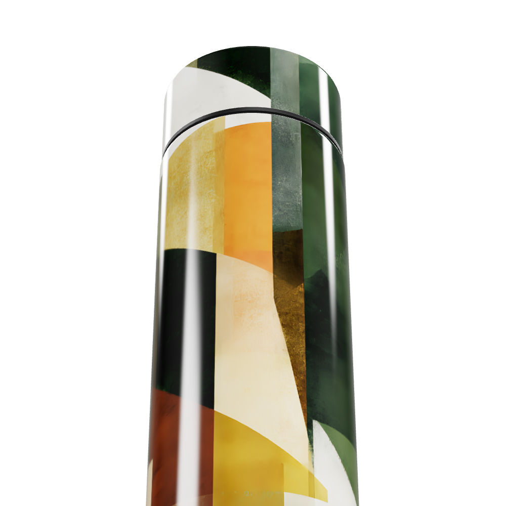 Garrafa Térmica Touch - Estampa Geométrica Colorida