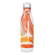 Garrafa Inox Pintura Laranja e Branca