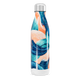 Garrafa Inox Estampa Azul e Laranja
