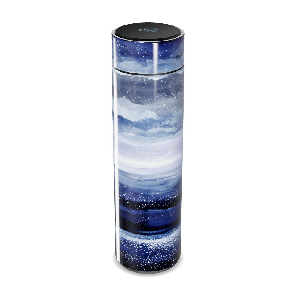 Garrafa Térmica Touch - Design Galáxia Azul