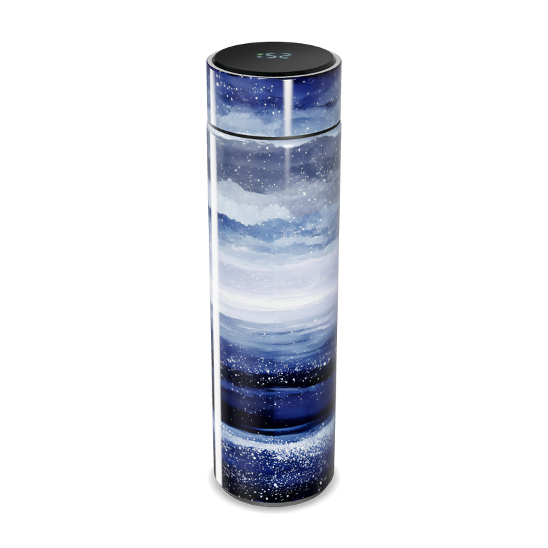 Garrafa Térmica Touch - Design Galáxia Azul