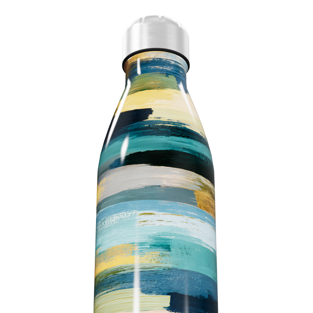 Garrafa Inox - Estampa Colorida Listrada