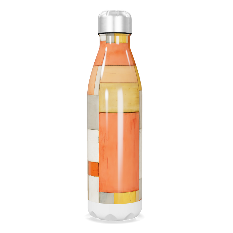 Garrafa Inox - Estampa Geométrica Colorida