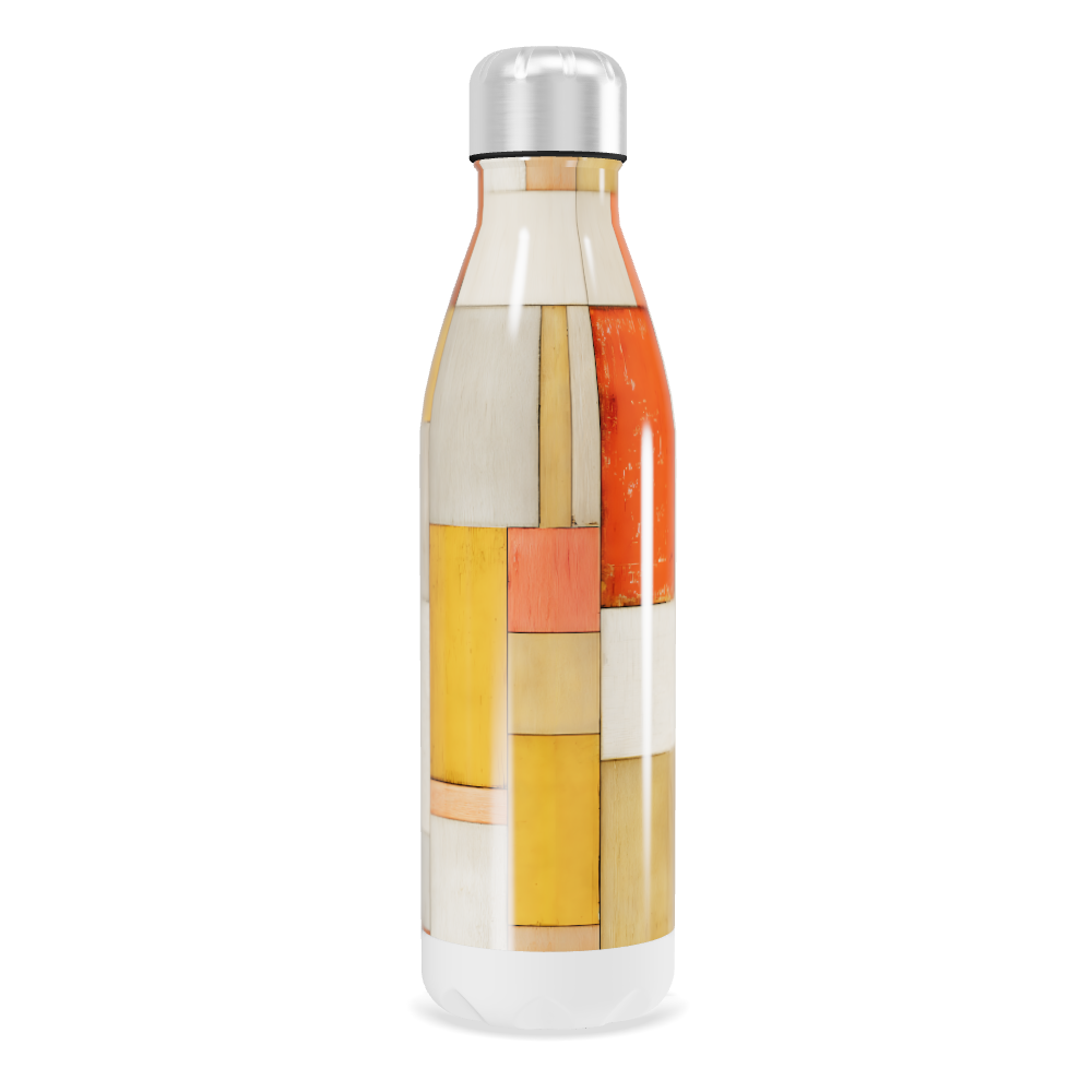 Garrafa Inox - Estampa Geométrica Colorida
