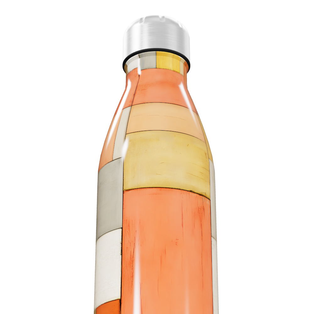 Garrafa Inox - Estampa Geométrica Colorida