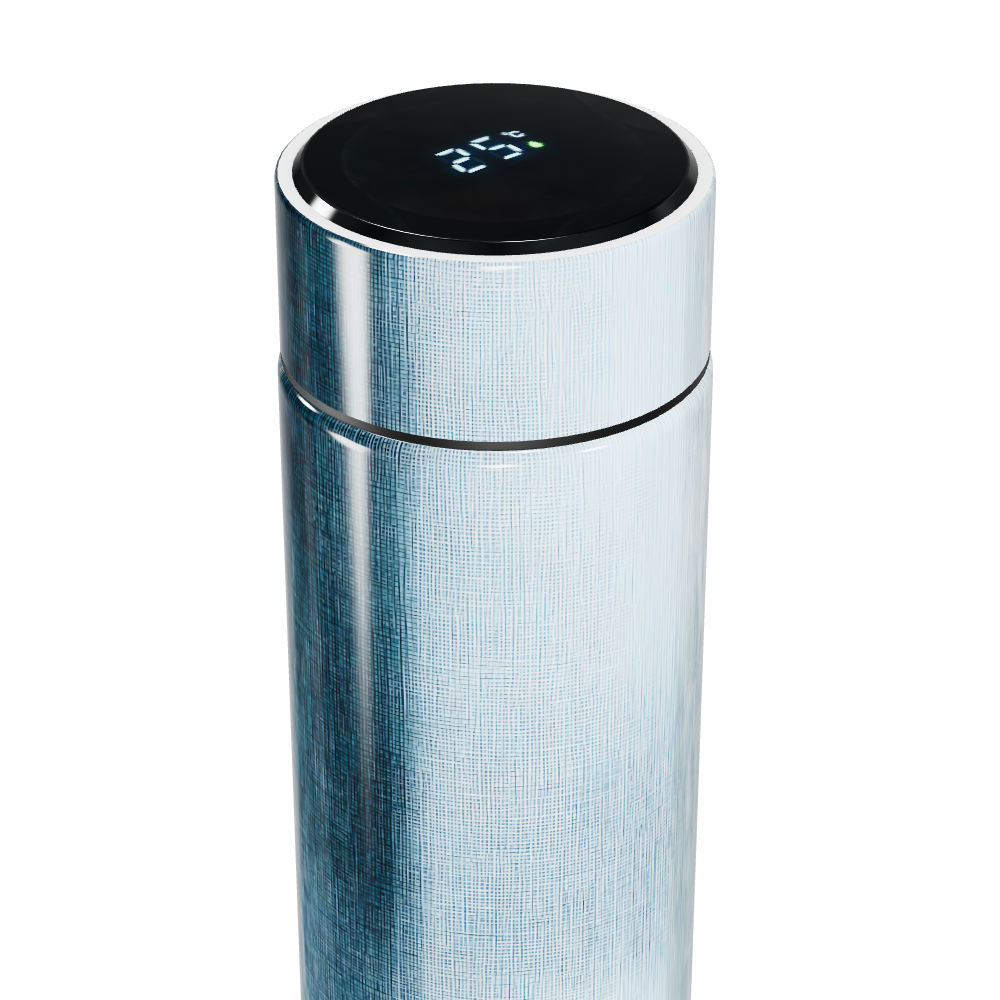 Garrafa Térmica Touch - Prata Inox Display Digital