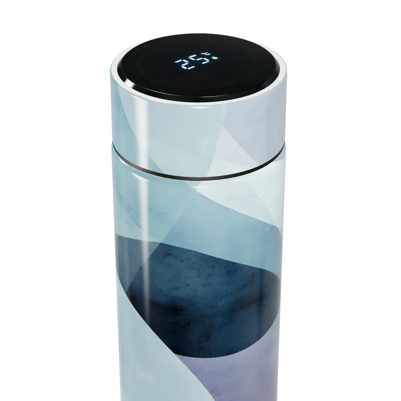 Garrafa Térmica Touch - Estampa Geométrica Multicolor