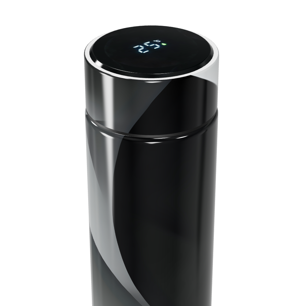 Garrafa Térmica Touch - Preta com Display Digital