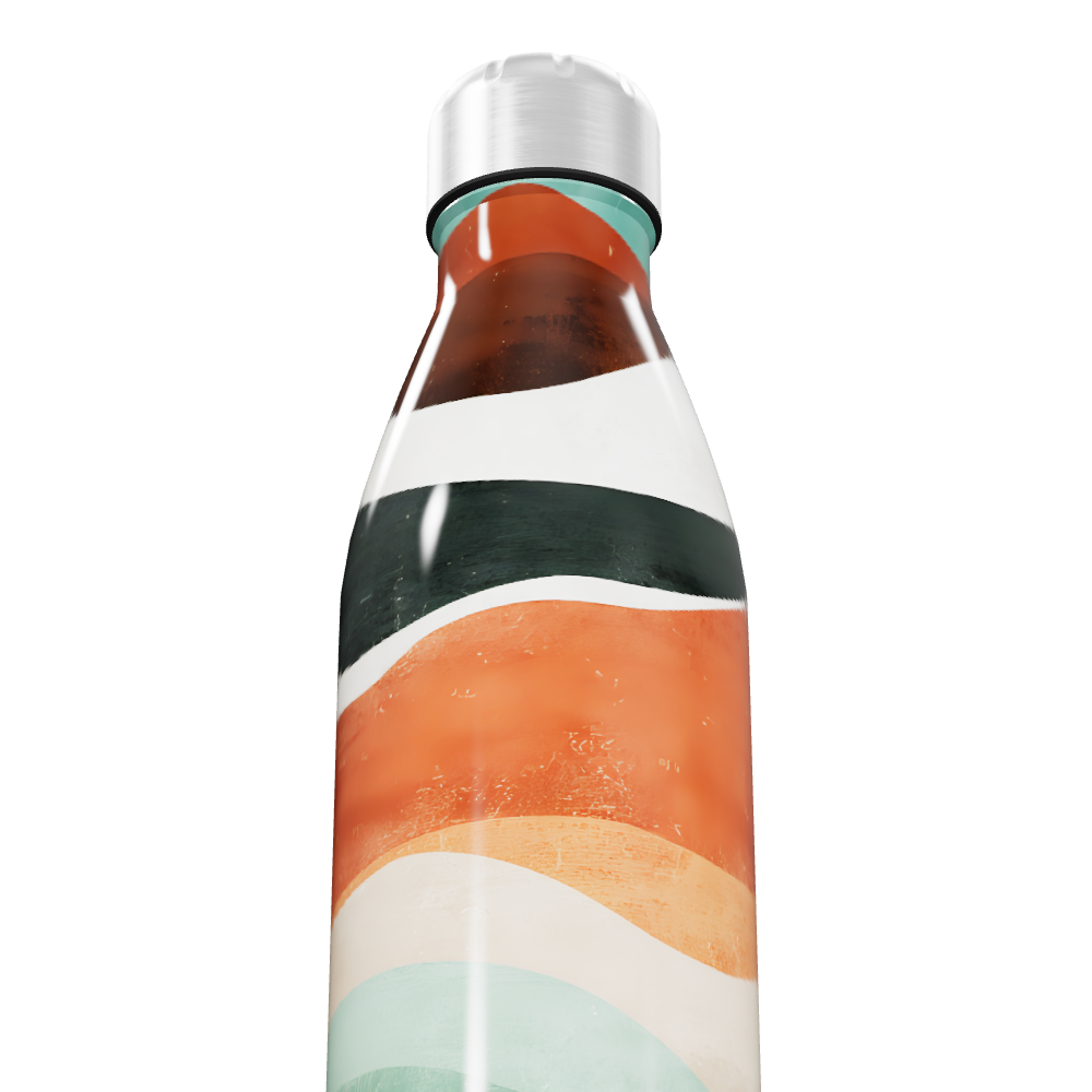 Garrafa Inox - Listras Coloridas 500ml