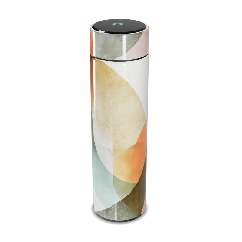 Garrafa Térmica Touch - Design Colorido Abstrato