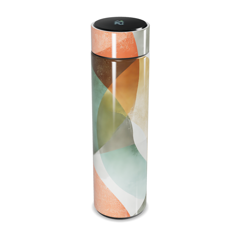 Garrafa Térmica Touch - Design Colorido Abstrato