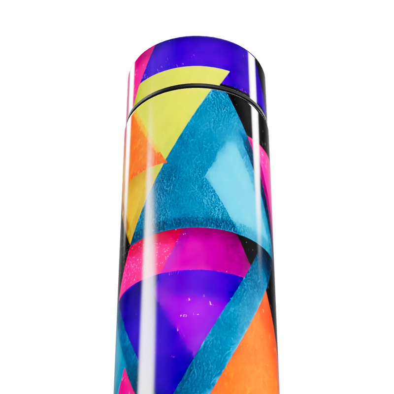 Garrafa Térmica Touch - Estampa Geométrica Colorida