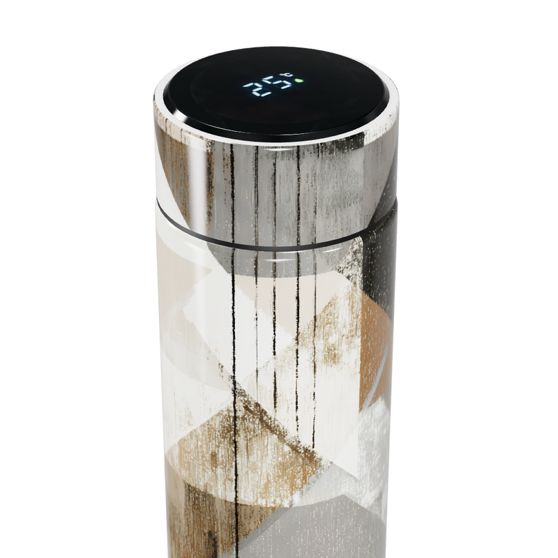 Garrafa Térmica Touch - Geométrica em Aço Inox