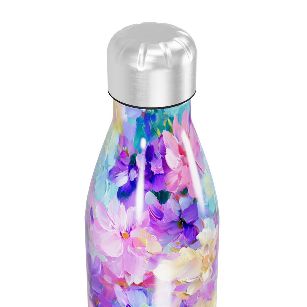 Garrafa Inox - Estampa Floral Colorida