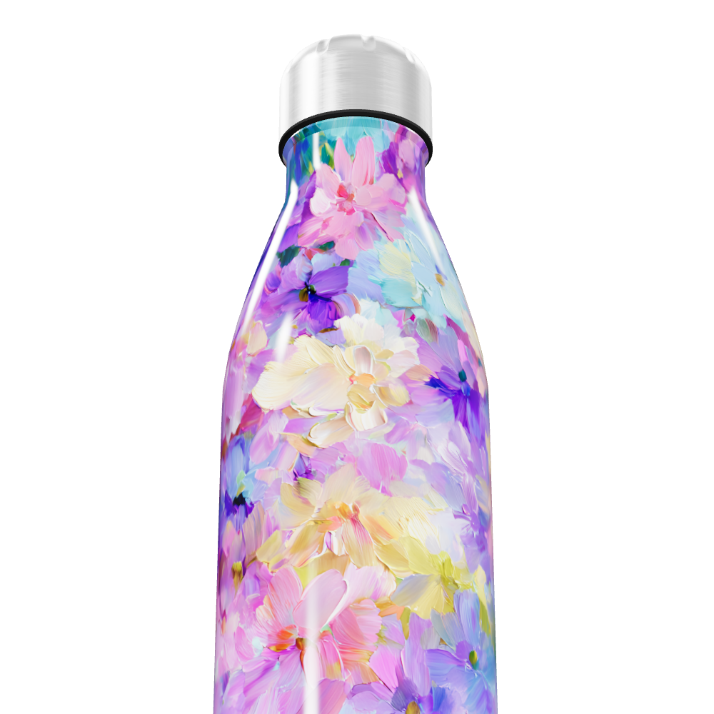 Garrafa Inox - Estampa Floral Colorida