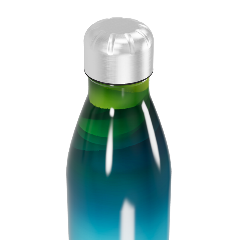 Garrafa Inox - Estampa Azul e Verde