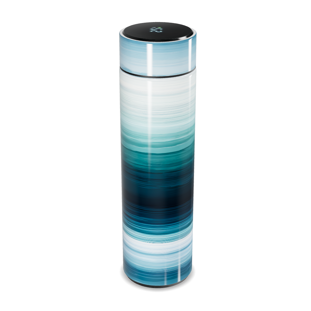 Garrafa Térmica Touch - Estampa Degradê Azul