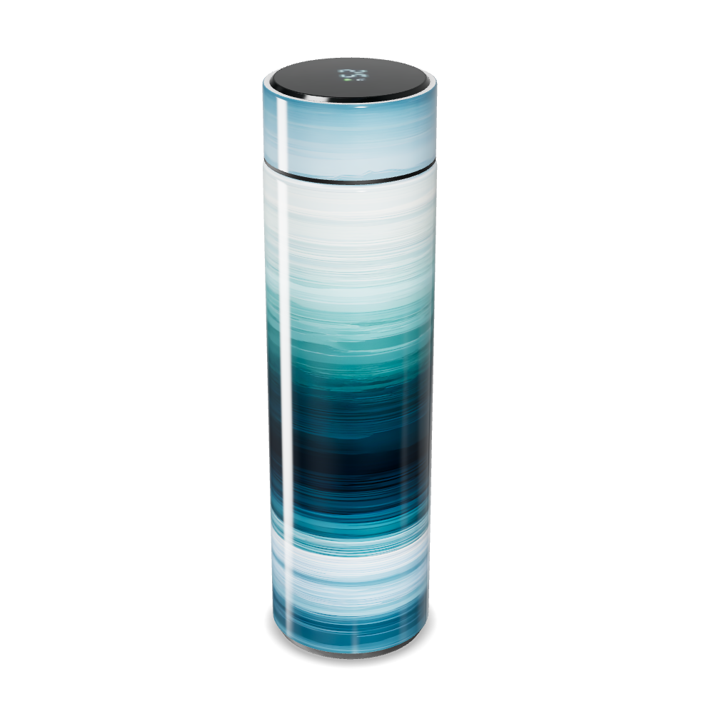 Garrafa Térmica Touch - Estampa Degradê Azul