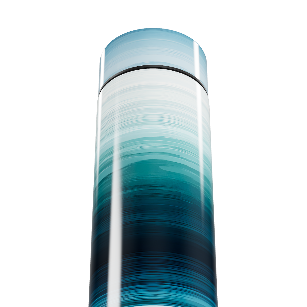 Garrafa Térmica Touch - Estampa Degradê Azul