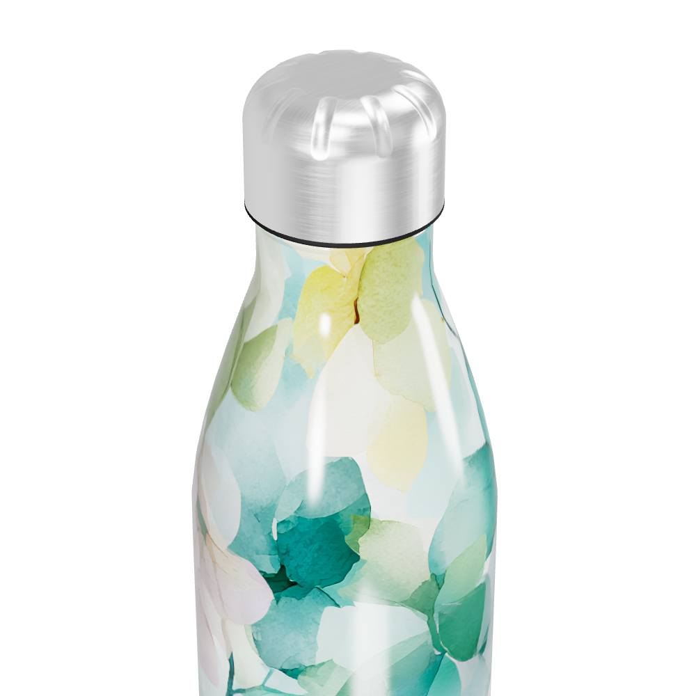 Garrafa Inox Folhas Coloridas