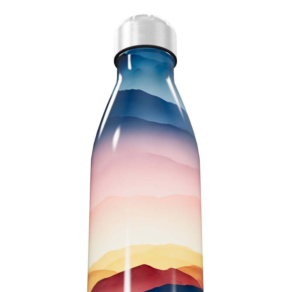 Garrafa Inox - Azul Degradê 500ml