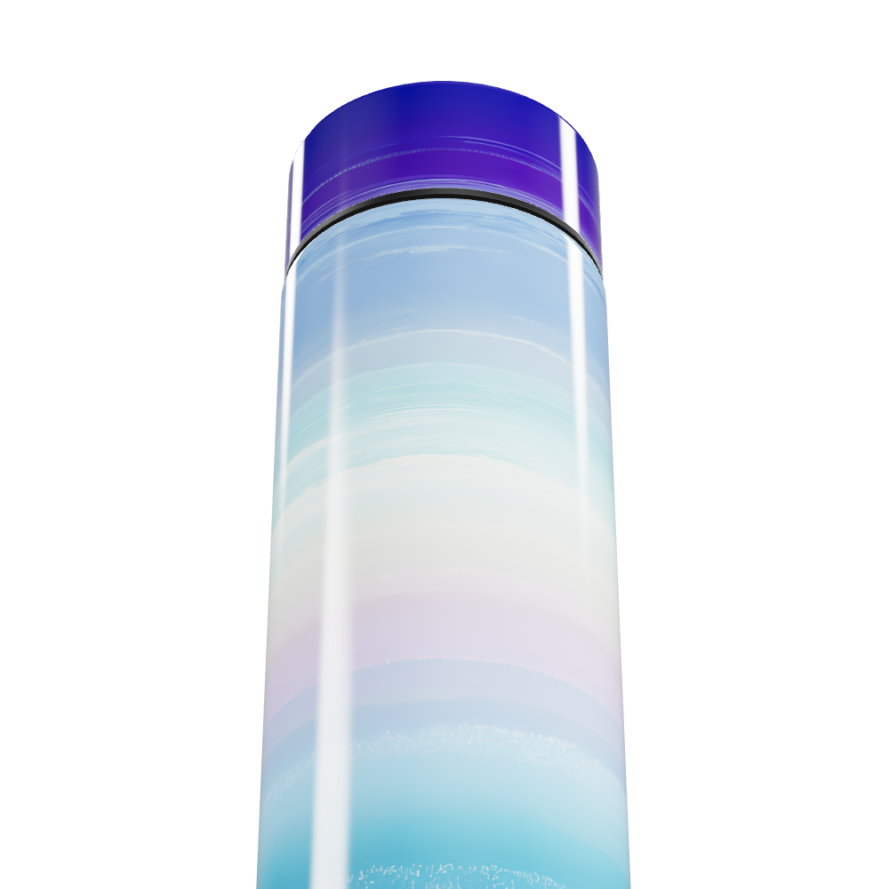 Garrafa Térmica Touch Azul Gradiente Vidro