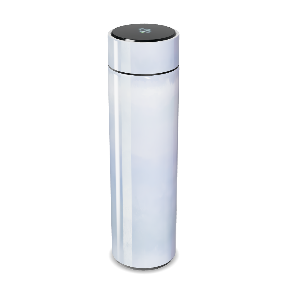 Garrafa Térmica Touch - Branca com Visor LED