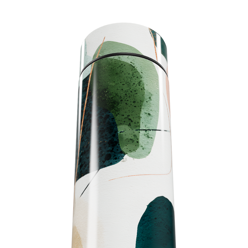 Garrafa Térmica Touch - Estampa Verde Abstrata