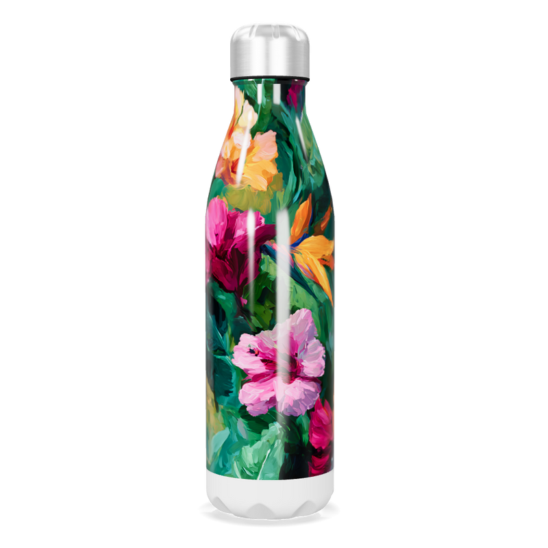 Garrafa Inox - Estampada Floral Colorida