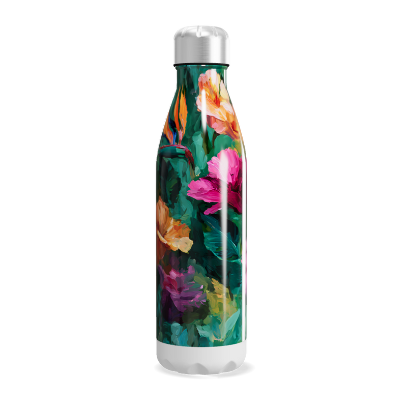 Garrafa Inox - Estampada Floral Colorida