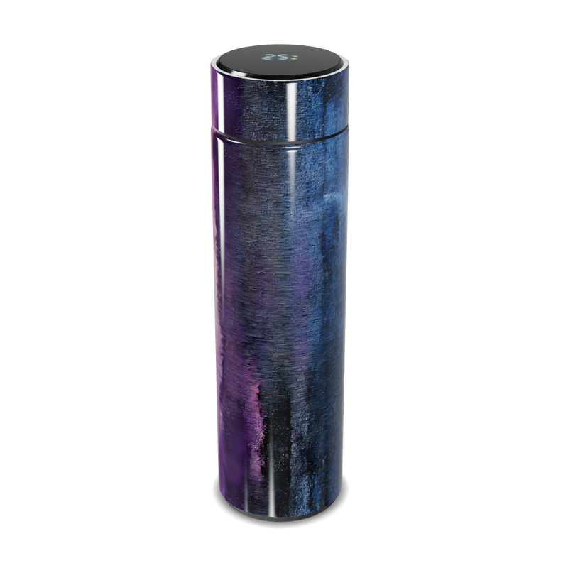 Garrafa Térmica Touch - Azul Metálico Display LED