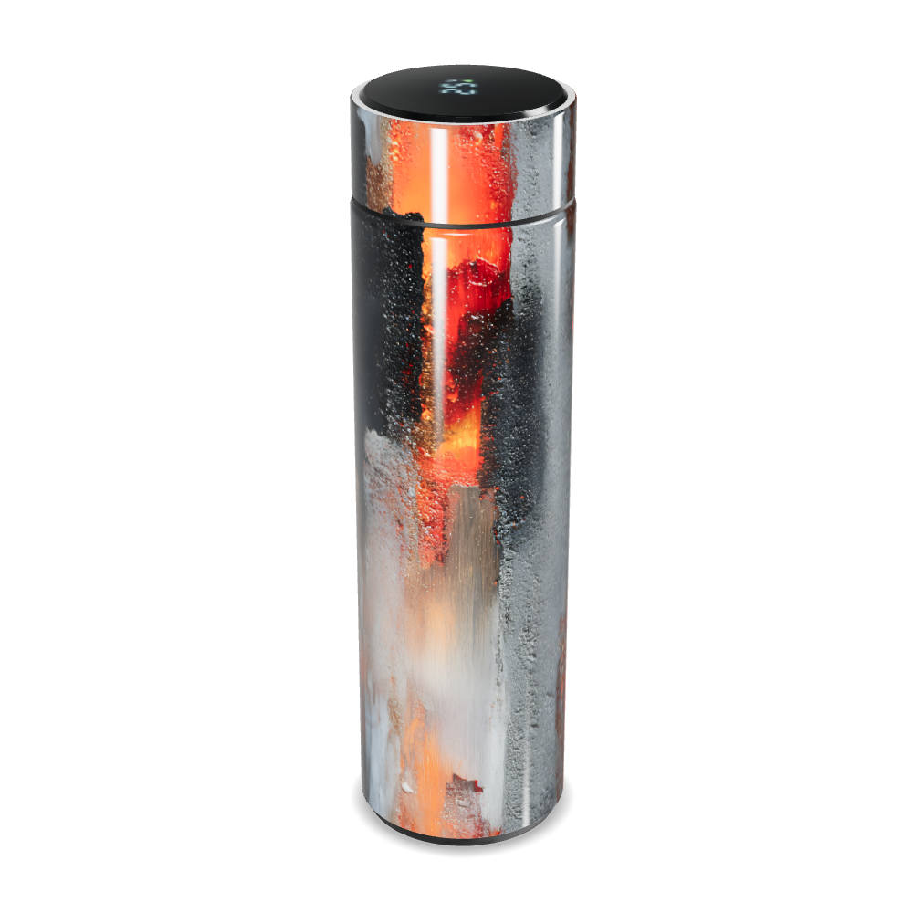 Garrafa Térmica Touch - Aço Inox Estampa Metalizada