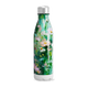 Garrafa Inox - Floral Verde com Flores