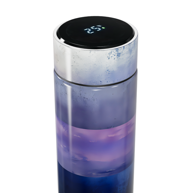 Garrafa Térmica Touch Azul Roxo Inox