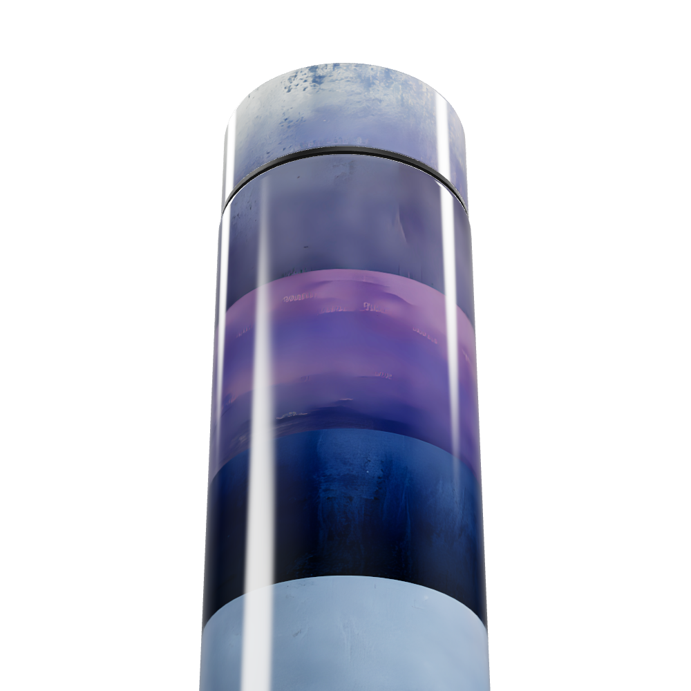 Garrafa Térmica Touch Azul Roxo Inox