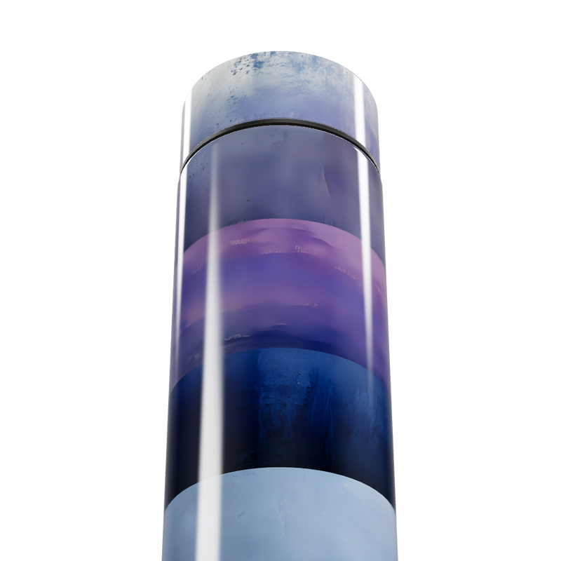 Garrafa Térmica Touch Azul Roxo Inox